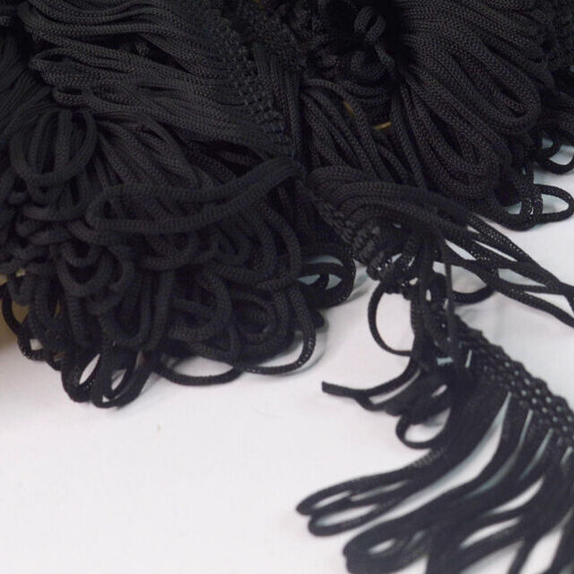 Loop Fringe Trim - Black