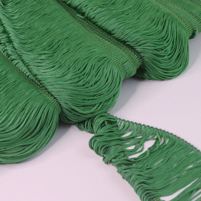 Loop Fringe Trim - Green