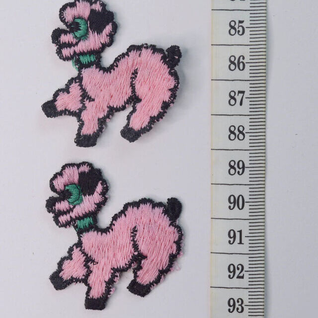 Embroidered Patch - Pink Poodle