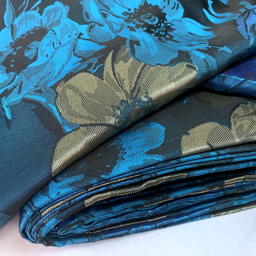 *NEW* Stretch Jacquard Double Knit Jersey Floral Dress//Craft Fabric*FREE P/&P*