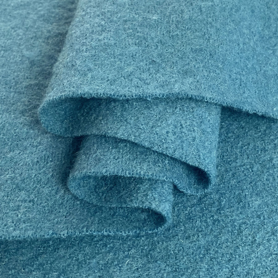 Fabric Luxury 100% Boiled Wool Fabric Material MID GREY omnispv.com