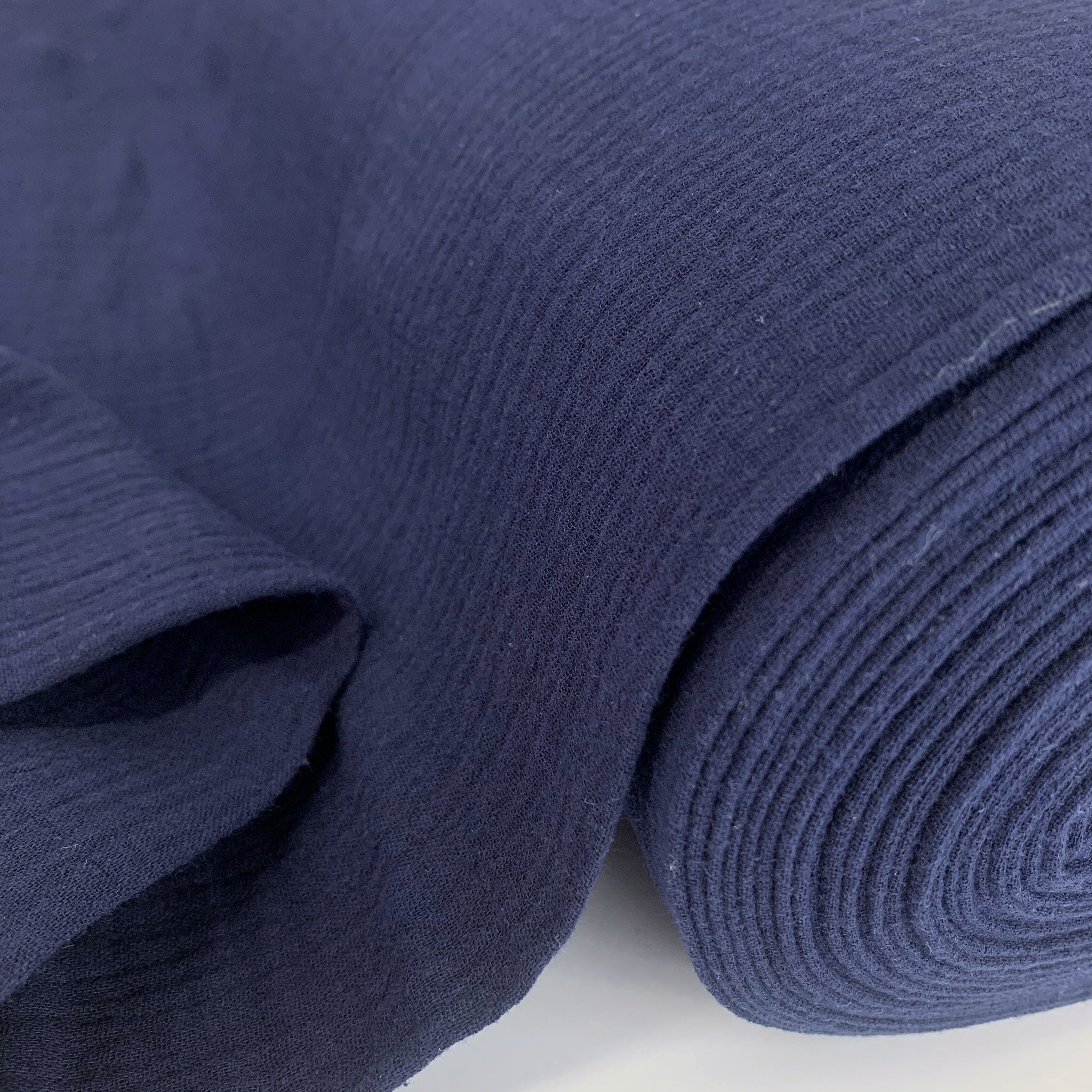Navy Blue Double Gauze Fabric  Buy Online Now – Sew Me Something