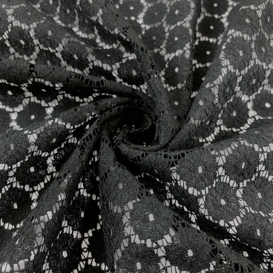 designer black lace dress