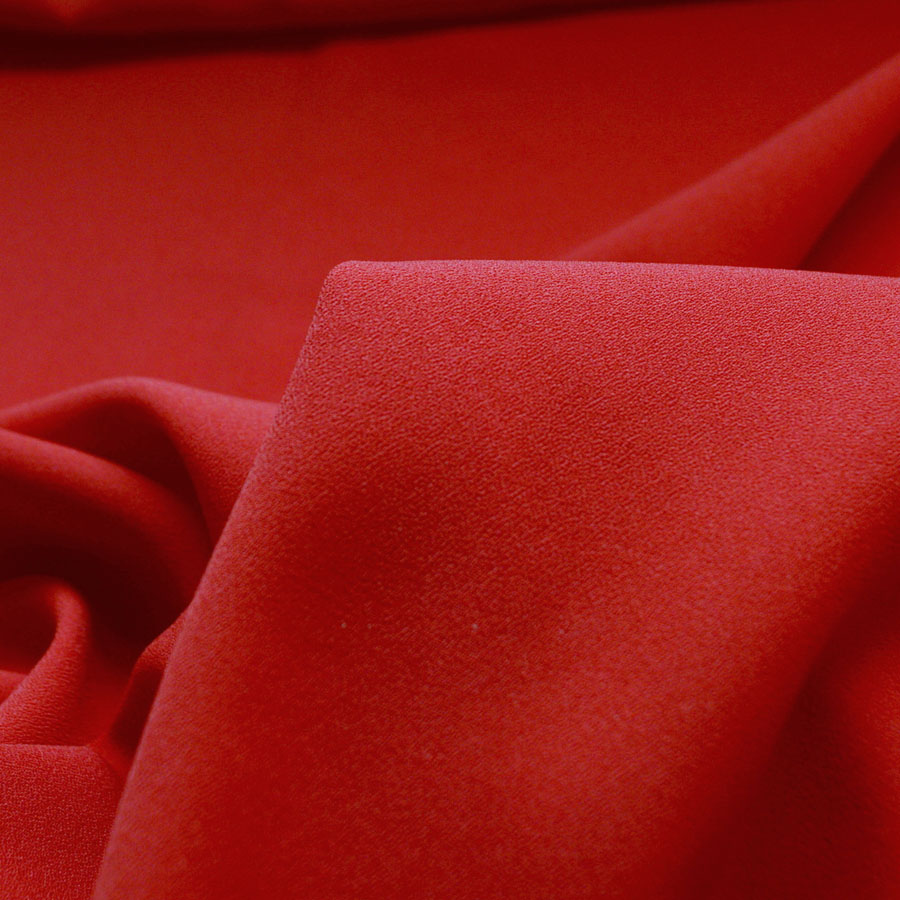 Double Crepe Dress Fabric In The Other Red