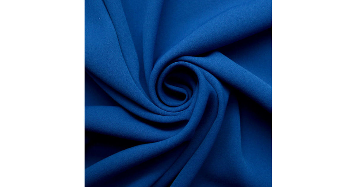 Polyester Crepe Dress Fabric Prestige in marine