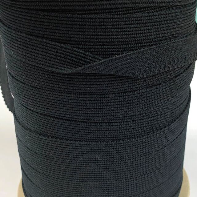 Soft Knitted Knicker Elastic - Black (12mm)