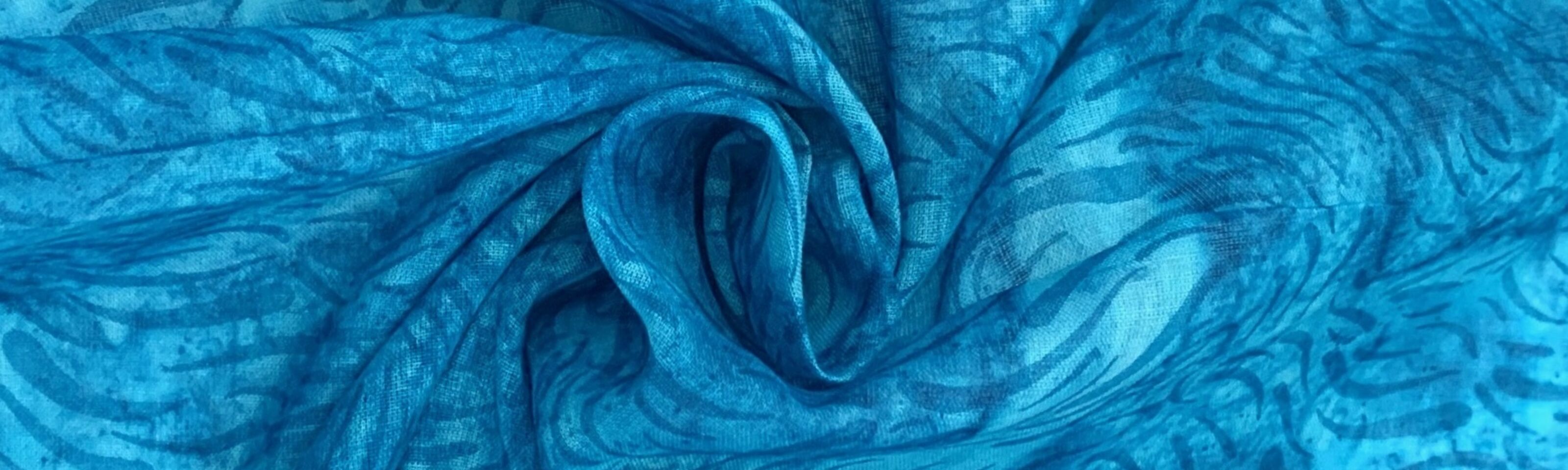 Barik - Voile - Turquoise - folded