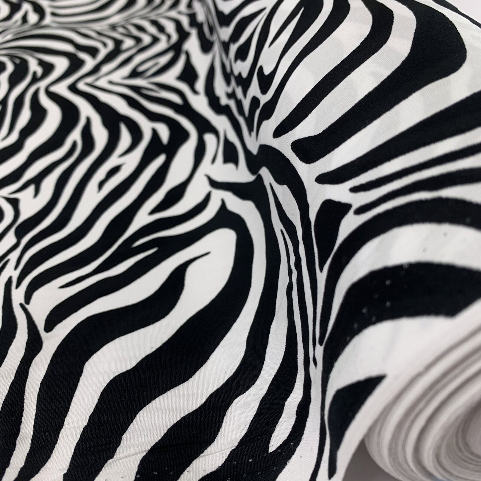 Poplin Print Zebra Print cotton fabric.