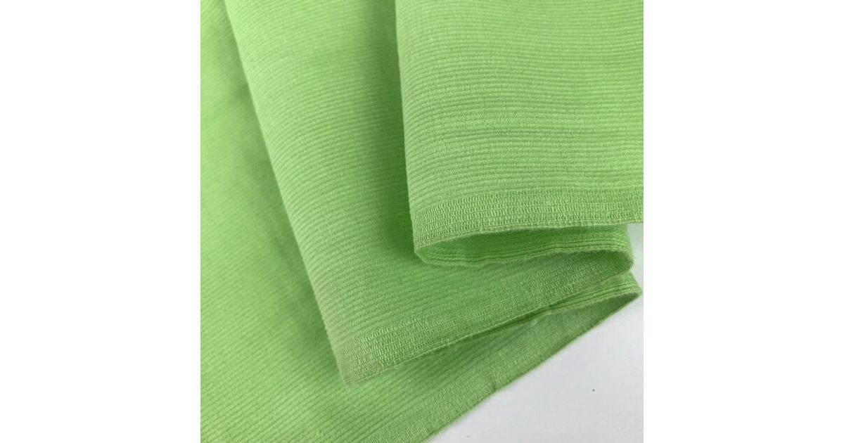 Green Cotton Baby Needlecord Fabric | Baby Driver - Lime