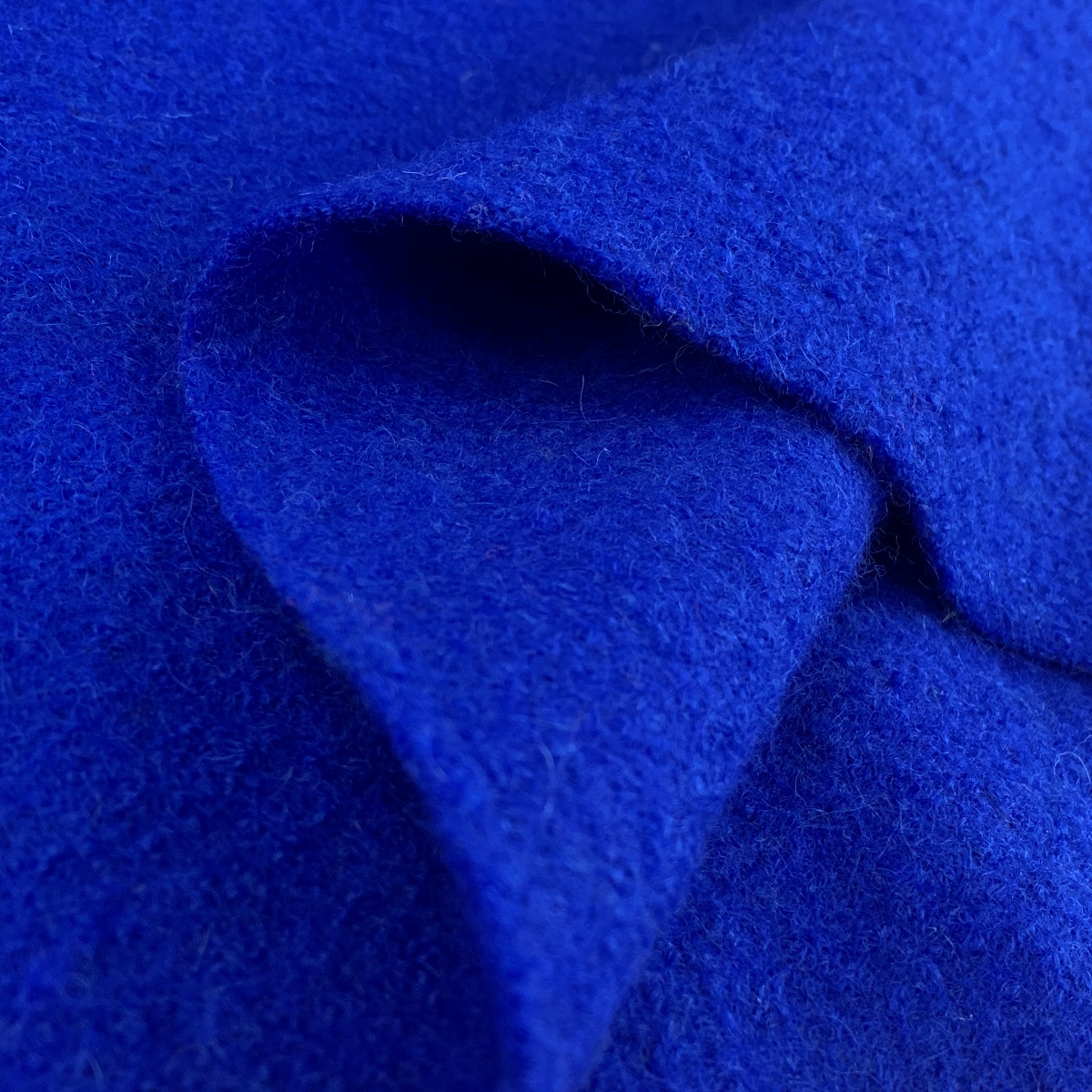 Pure Luxury 100% Boiled Wool Jacket Coat Fabric - Royal Blue