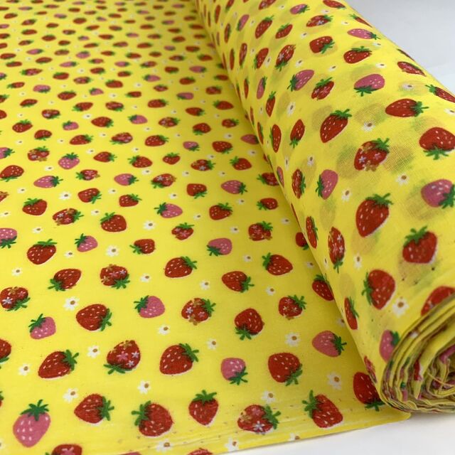 Pretty Polly - Strawberries & Daisies - Yellow