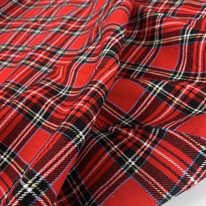 Baby Driver - Tartan - Red - Corduroy - Fold