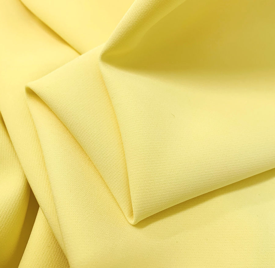 Plain Viscose Elastane Stretch Jersey Fabric 150 cm wide per metre Lemon 