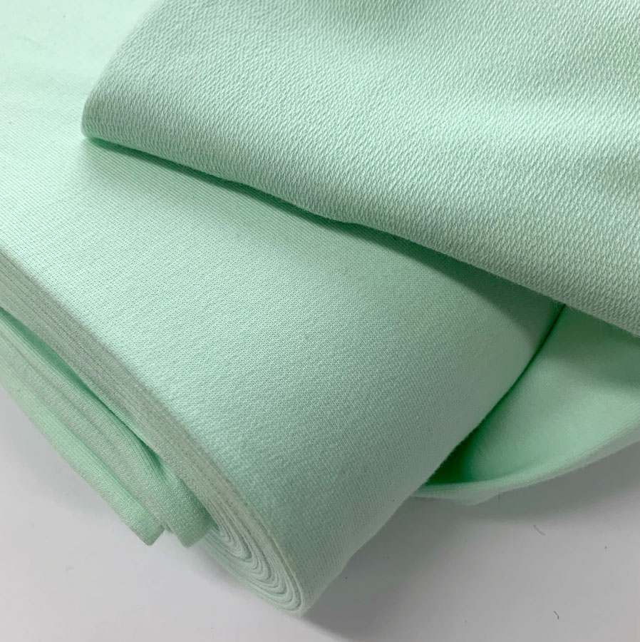 French Terry jersey material mint.