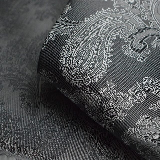 Paisley Changeant Lining - Grey