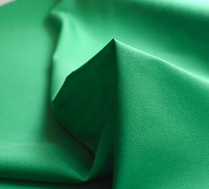 Plain polycotton Emerald -cu