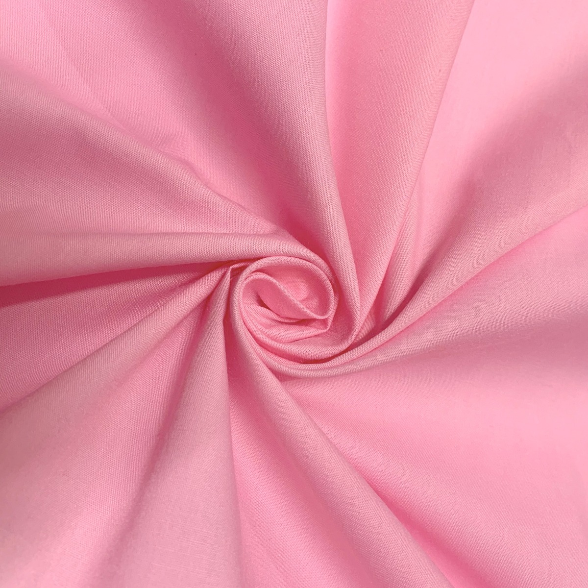 Superior Quality Plain Poly/Cotton Dress Fabric - Candy Pink