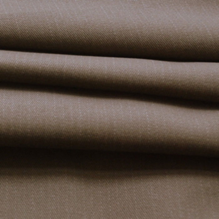 Pindrop - Pale Brown Cotton Stripe Suiting Fabric - cu