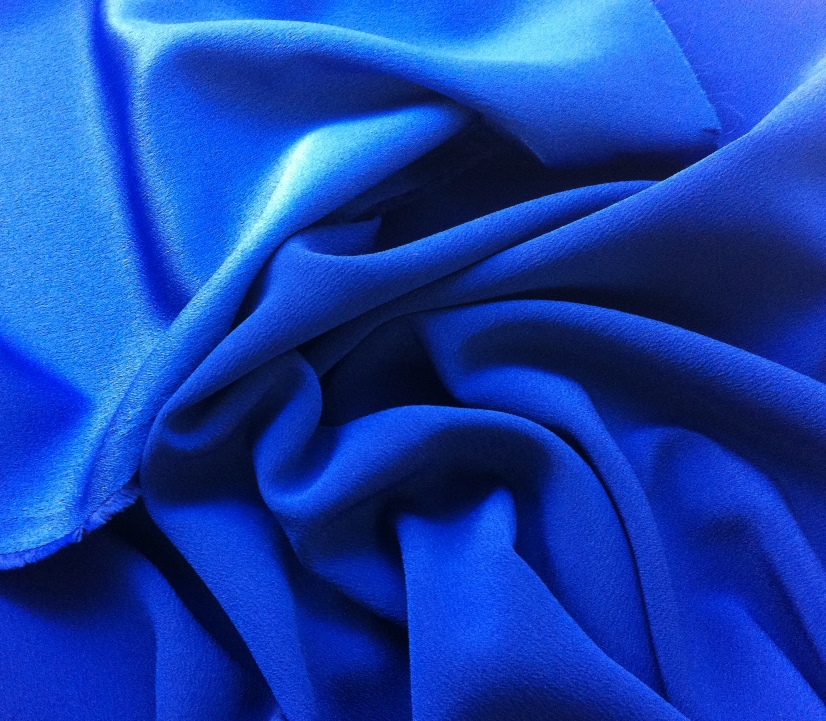 FREE P+P CREASED TAFFETA-PETROL BLUE DRESS/CRAFT FABRIC