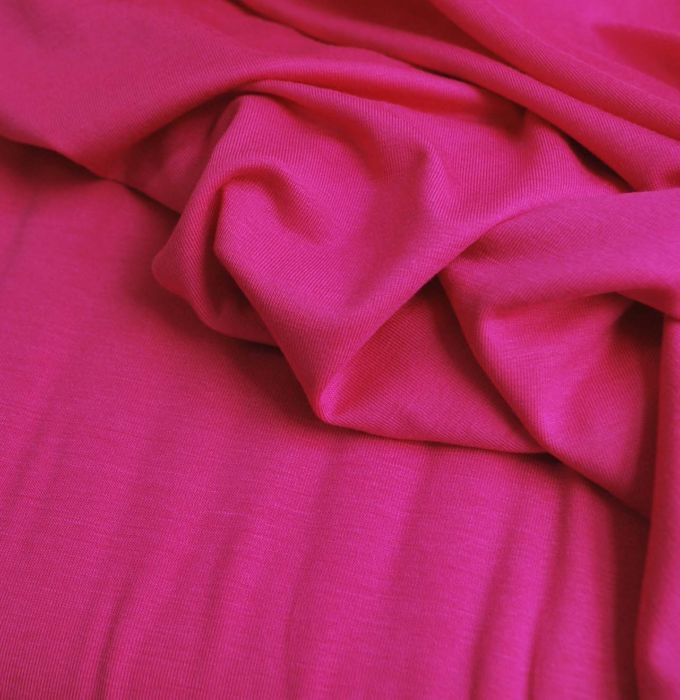 Viscose Jersey - Cerise pink - cu