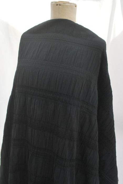 Corset - Black polyester dress fabric - m