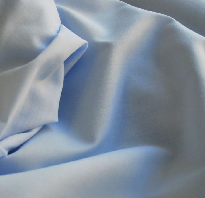 Cosi pale blue brushed poly cotton