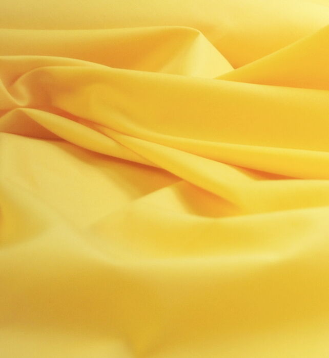 Bright Yellow Cotton Fabric- Plain Dyed Poplin- bright yellow- CU