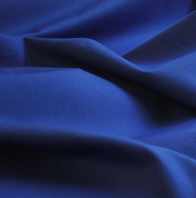 Royal Blue 60 Wide 100% Polyester Spun Poplin Fabric Sold By The Yard.