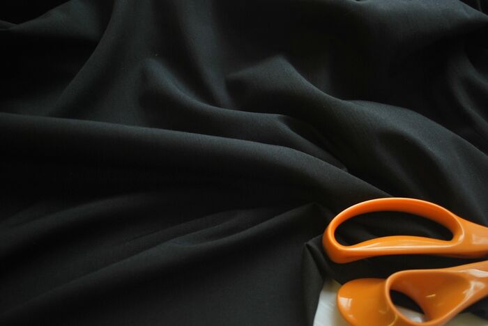 Wall Covering - Black poly cotton fabric -