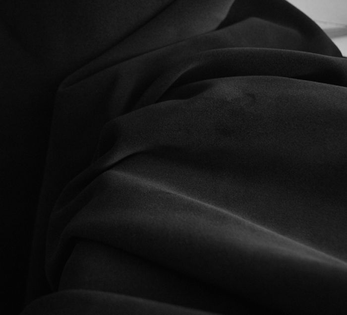 Black Cotton Moleskin Fabric