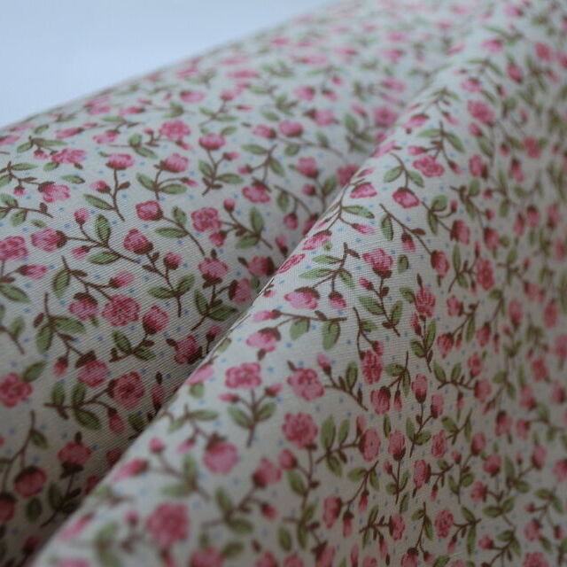 Poplin Print - Tiny Pink Rose