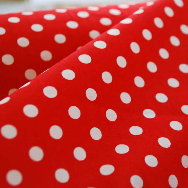 Poplin Print - Wat Spot - Red