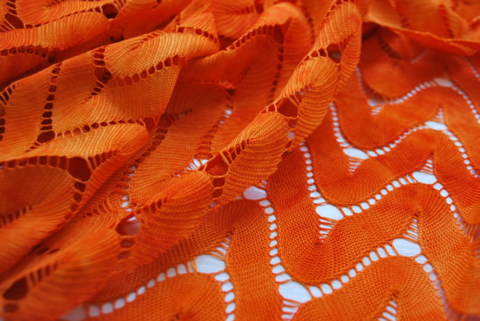 In the Mood Orange Tie Dye Lace