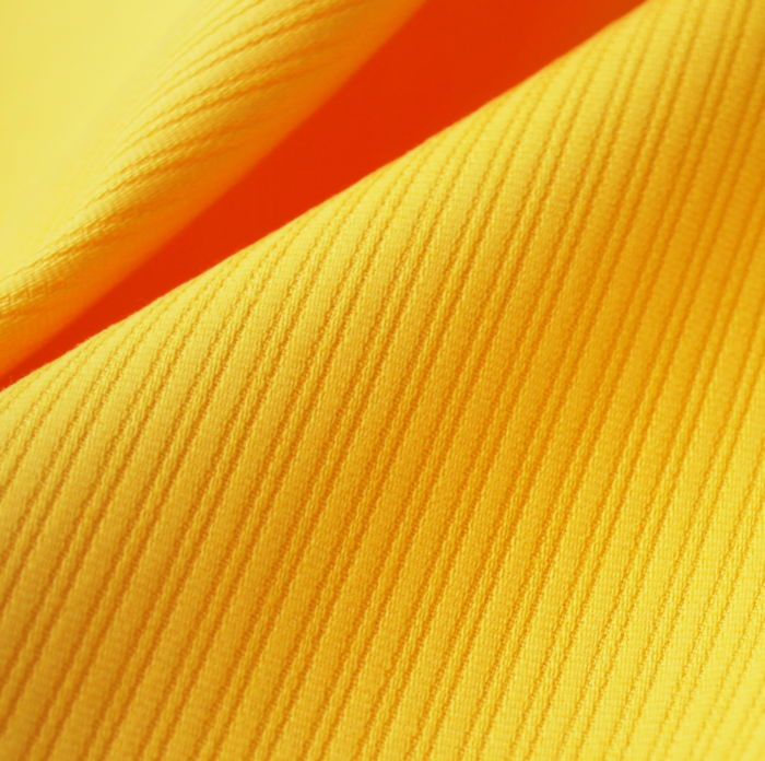 Tutti Frutti Neon lemon cotton furnishing fabric close up