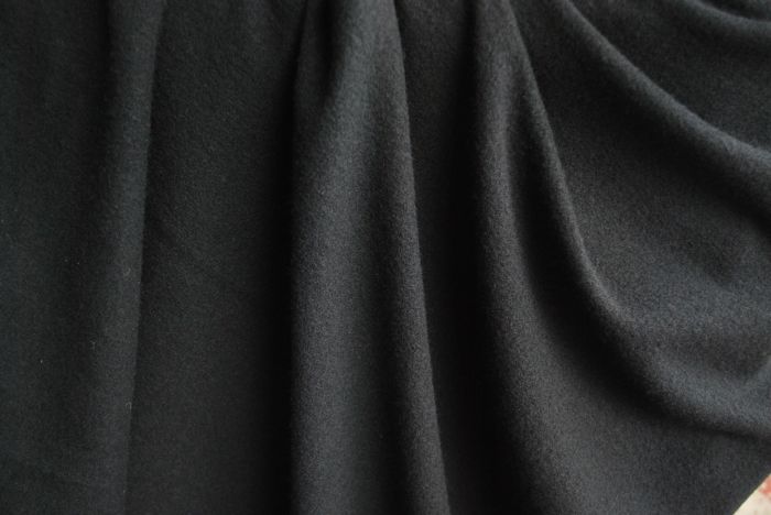 Black woollen jersey fabric ii