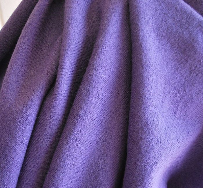 Lilac Woollen Jersey Fabric