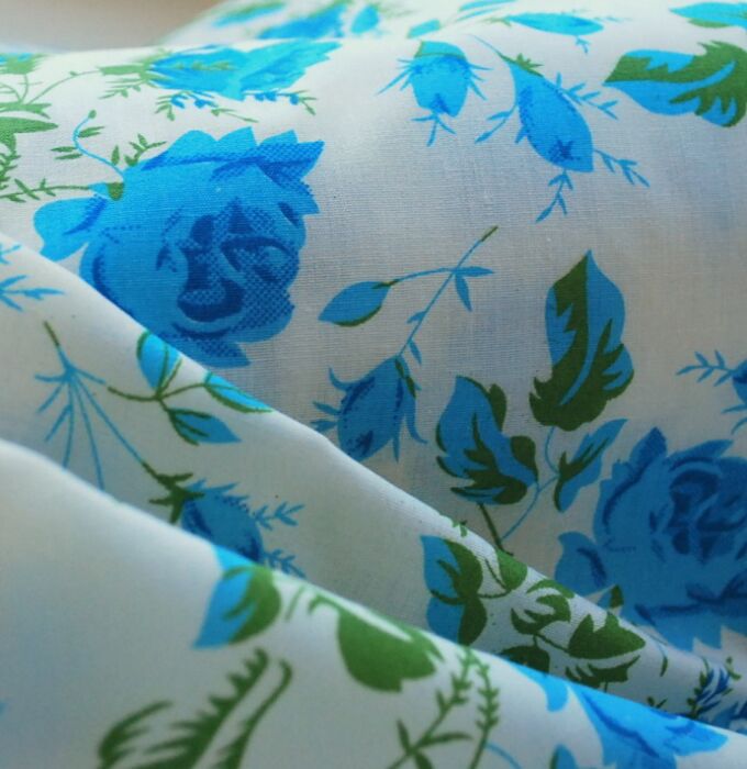 Pretty Polly Lana Turquoise poly cotton fabric