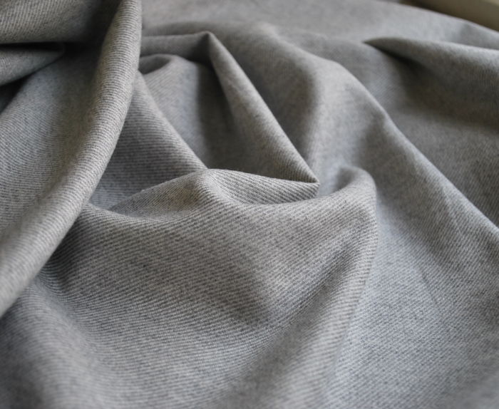 Ambrose Grey Brushed Cotton fabric
