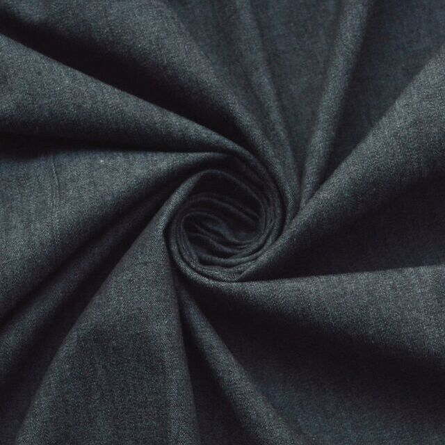 Remnant - 4oz Washed Chambray Denim - Black (2.25m)