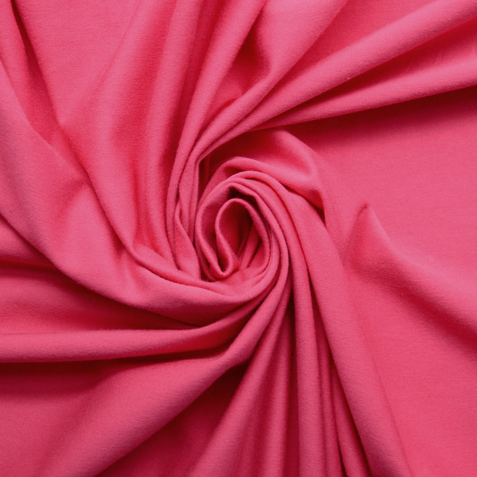 Cotton Spandex Jersey-solide rouge-par mètre