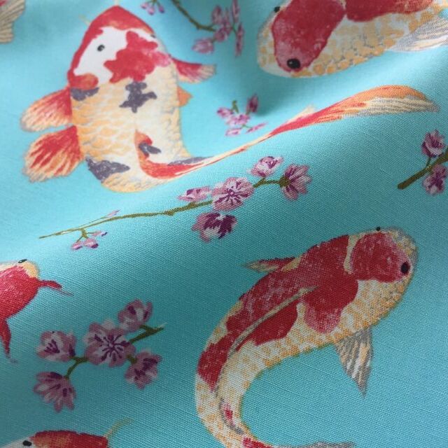 Poplin Print - Carpe Diem - Blue